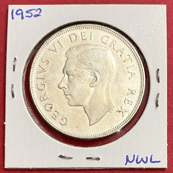 Thrilling Uncirculated Pair of 1952 Canada Silver $1 Coins! - Picture 4 of 16